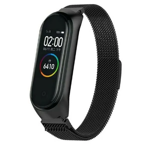 Металевий ремінець iLoungeMax Milanese Loop Black для Xiaomi Mi Band 3 | 4