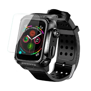 Протиударний чохол-ремінець з захистом екрану iLoungeMax Shockproof Rugged для Apple Watch 44mm SE 2 | SE | 6 | 5 | 4