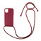 Силиконовый чехол на шнурке iLoungeMax Shoulder Strap Wine для iPhone 12 mini  - Фото 1