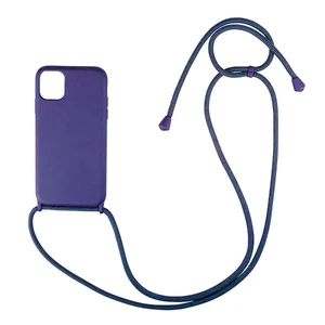 Силіконовий чохол на шнурку iLoungeMax Shoulder Strap Purple для iPhone 12 Pro Max  - Фото 1