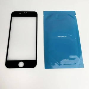 Защитное 3D стекло с сеткой на динамик oneLounge SilicolEdge Black для iPhone 7 Plus | 8 Plus - Фото 3