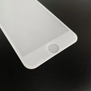 Захисне 3D скло з сіткою на динамік oneLounge SilicolEdge White для iPhone 7 | 8 - Фото 2