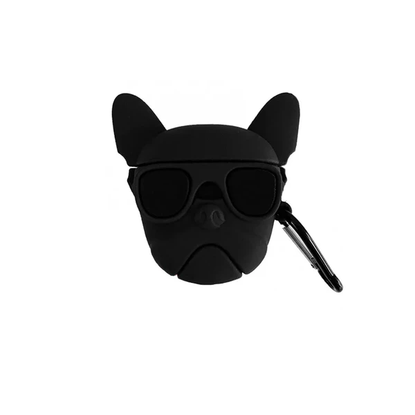 Силіконовий чохол з карабіном iLoungeMax Silicone Case AeroBull Black для AirPods Pro у Рівному