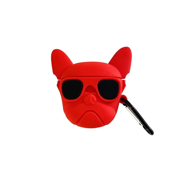 Силіконовий чохол з карабіном iLoungeMax Silicone Case AeroBull Red для AirPods 2 | 1 у Вінниці