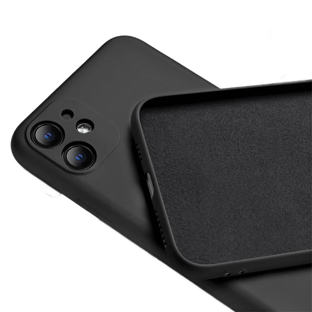 Черный силиконовый чехол iLoungeMax Silicone Case Full Camera Protective Black для iPhone 11