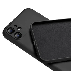 Чорний силіконовий чохол iLoungeMax Silicone Case Full Camera Protective Black для iPhone 11  - Фото 1