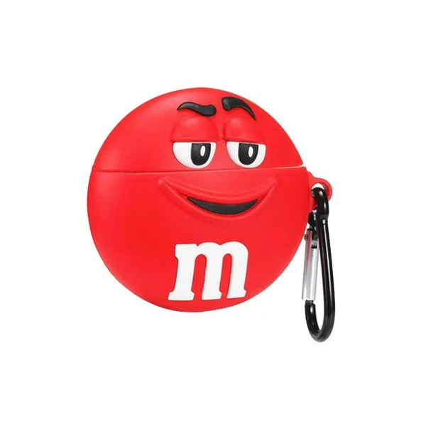 Силіконовий чохол з карабіном iLoungeMax Silicone Case M & M Red для AirPods Pro у Рівному