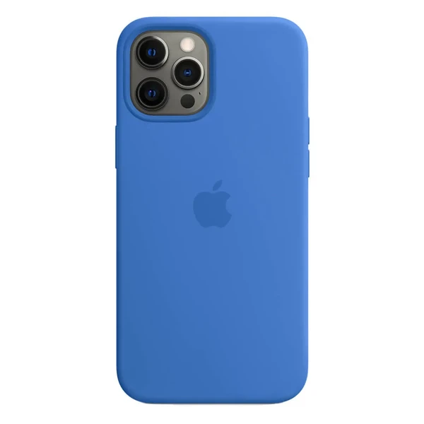 Силіконовий чохол iLoungeMax Silicone Case MagSafe Capri Blue для iPhone 12 Pro Max OEM (з підтримкою анімації)