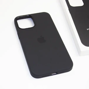 Чорний силіконовий чохол iLoungeMax Silicone Case MagSafe Black для iPhone 12 Pro Max OEM - Фото 4