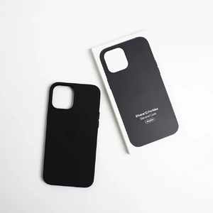Чорний силіконовий чохол iLoungeMax Silicone Case MagSafe Black для iPhone 12 Pro Max OEM - Фото 3