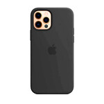 Черный силиконовый чехол iLoungeMax Silicone Case MagSafe Black для iPhone 12 Pro Max OEM (c поддержкой анимации)