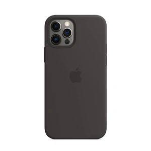 Чорний силіконовий чохол iLoungeMax Silicone Case MagSafe Black для iPhone 12 Pro Max OEM  - Фото 1
