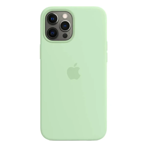 Силіконовий чохол iLoungeMax Silicone Case MagSafe Pistachio для iPhone 12 Pro Max OEM (з підтримкою анімації)