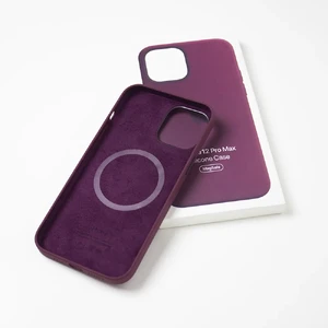 Силіконовий чохол iLoungeMax Silicone Case MagSafe Plum для iPhone 12 Pro Max OEM (c підтримкою анімації) - Фото 3
