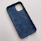 Силиконовый чехол iLoungeMax Silicone Case Midnight Blue для iPhone 12 mini OEM - Фото 9