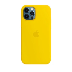 Силиконовый чехол iLoungeMax Silicone Case Yellow для iPhone 12 Pro Max OEM  - Фото 1