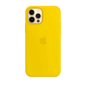 Силиконовый чехол iLoungeMax Silicone Case Yellow для iPhone 12 Pro Max OEM - Фото 2