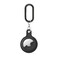 Силіконовий брелок з карабіном iLoungeMax Soft Protection Case Clip Black для AirTag  - Фото 1