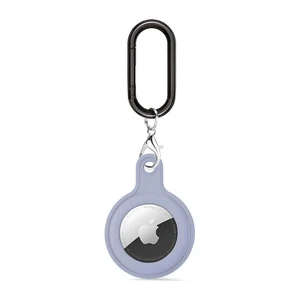 Силіконовий брелок з карабіном iLoungeMax Soft Protection Case Clip Soft Blue для AirTag