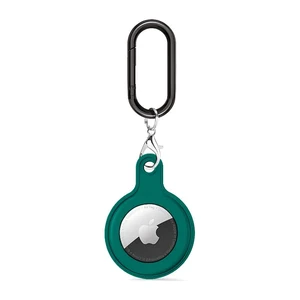 Силиконовый брелок c карабином iLoungeMax Soft Protection Case Clip Green для AirTag