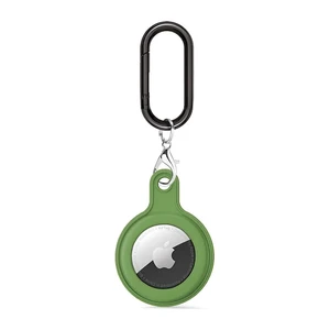 Силіконовий брелок з карабіном iLoungeMax Soft Protection Case Clip Light Green для AirTag