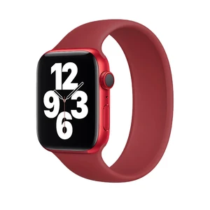 Силиконовый монобраслет iLoungeMax Solo Loop Wine для Apple Watch 41mm | 40mm | 38mm Size M OEM  - Фото 1