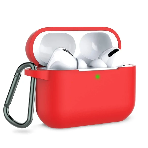 Чохол з карабіном iLoungeMax TPU Case Red для AirPods Pro у Рівному