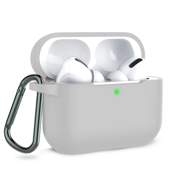 Чохол з карабіном iLoungeMax TPU Case Gray для AirPods Pro у Рівному