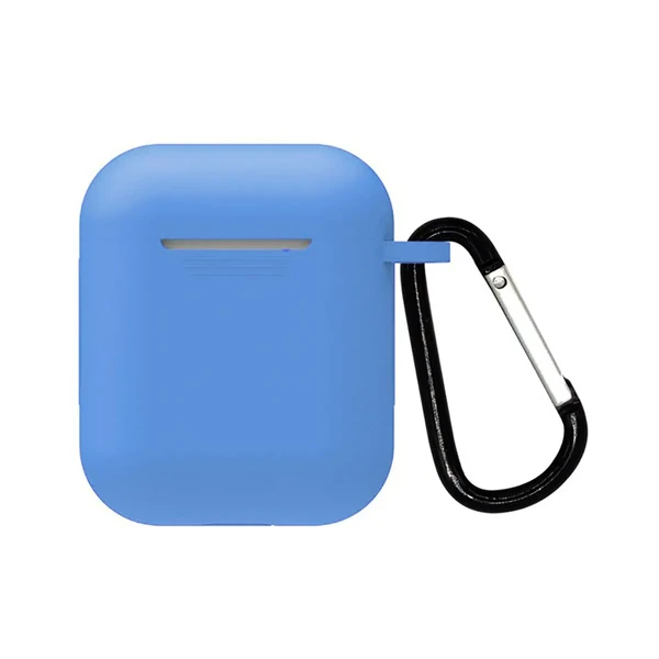 Чохол з карабіном для AirPods 2 | 1 iLoungeMax TPU Case blue у Вінниці