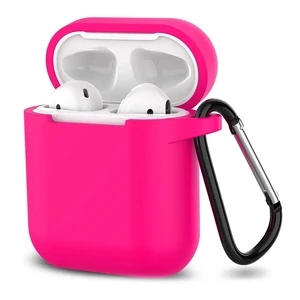 Чохол з карабіном для AirPods 2 | 1 iLoungeMax TPU Case Pink  - Фото 1