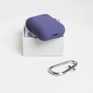 Чохол з карабіном для AirPods 2 | 1 iLoungeMax TPU Case Violet - Фото 2