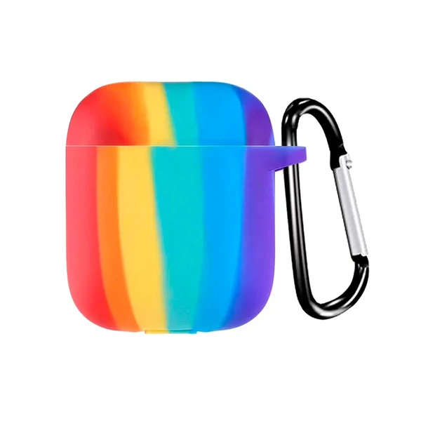 Чохол з карабіном для AirPods 2 | 1 iLoungeMax TPU Case Rainbow у Рівному