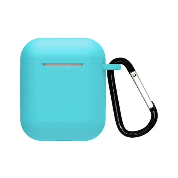 Чохол з карабіном для AirPods 2 | 1 iLoungeMax TPU Case soft blue у Вінниці