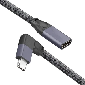 Кутовий подовжувач iLoungeMax USB Type-C USB-C 3.1 10Gbp / s 90° 1м для MacBook | iPad