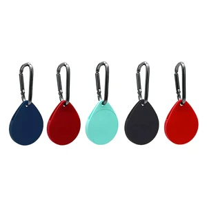 Светящийся брелок с карабином iLoungeMax Water Droplets Silicone Case Luminous для Apple AirTag - Фото 3