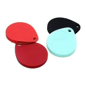 Светящийся брелок с карабином iLoungeMax Water Droplets Silicone Case Luminous для Apple AirTag - Фото 4