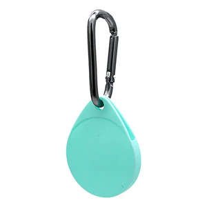 Светящийся брелок с карабином iLoungeMax Water Droplets Silicone Case Luminous для Apple AirTag  - Фото 1