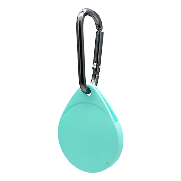 Люмінесцентний брелок з карабіном iLoungeMax Water Droplets Silicone Case Luminous для Apple AirTag у Рівному