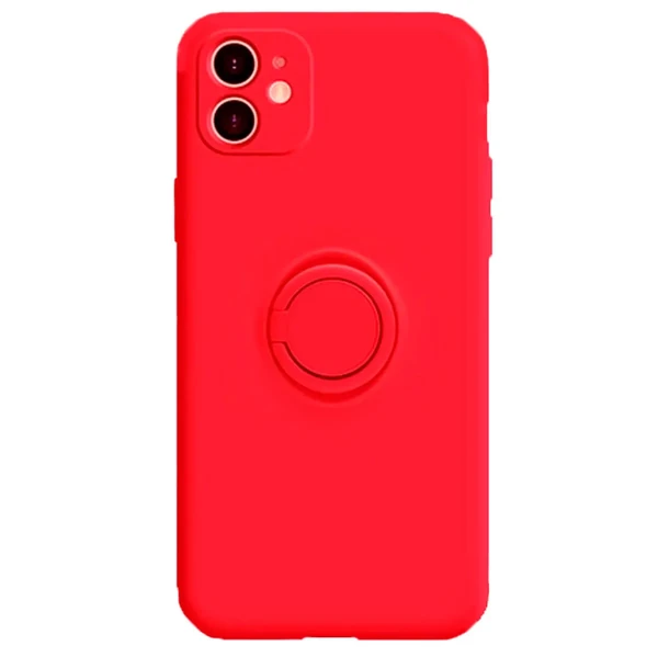 Силиконовый чехол с кольцом iLoungeMax With Ring Red для iPhone 11