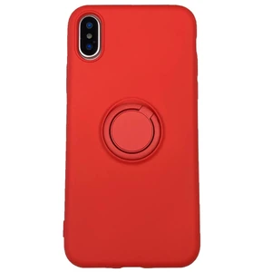 Силиконовый чехол с кольцом iLoungeMax With Ring Red для iPhone XS Max  - Фото 1