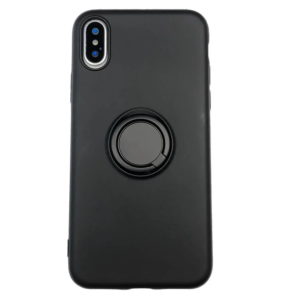 Силіконовий чохол з кільцем iLoungeMax With Ring Black для iPhone XS Max у Вінниці