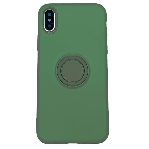 Силіконовий чохол з кільцем iLoungeMax With Ring Forest Green для iPhone XS Max у Вінниці