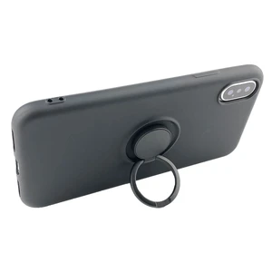 Силіконовий чохол з кільцем iLoungeMax With Ring Black для iPhone X | XS - Фото 2