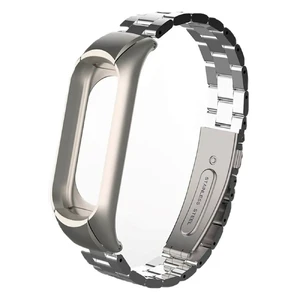 Металлический ремешок для фитнес-браслета iLoungeMax Xiaomi Mi Band 3 | 4 Silver - Фото 2