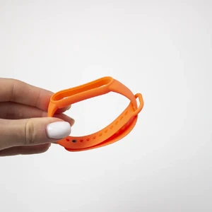 Помаранчевий силіконовий ремінець iLoungeMax для Xiaomi Mi Band 5 | 6 - Фото 4