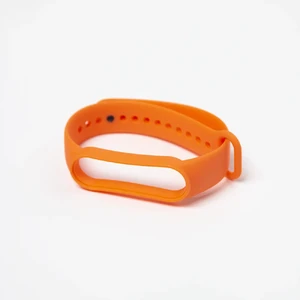 Помаранчевий силіконовий ремінець iLoungeMax для Xiaomi Mi Band 5 | 6  - Фото 1