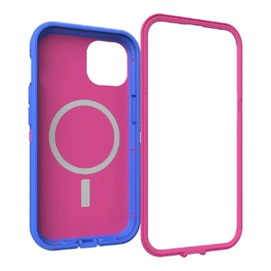 Защитный чехол Otterbox Defender Series XT with MagSafe Blooming Lotus (Pink) для iPhone 14 Plus - Фото 2