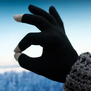 Рукавички iLoungeMax iGlove для сенсорних екранів iPhone, iPad, iPod Чорні - Фото 10
