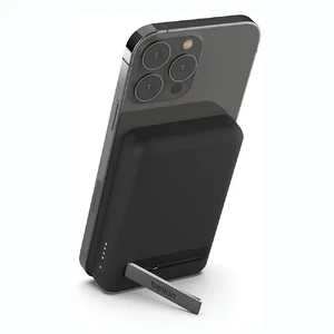Бездротовий MagSafe повербанк з підставкою Belkin BoostCharge Power Bank 5K для iPhone з підтримкою швидкої зарядки 7,5 Вт, 5000 mAh Black