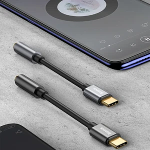 Переходник к наушникам Type-C to AUX 3.5mm Jack с усилителем ЦАП для iPhone/Android | Baseus L54 - Фото 4